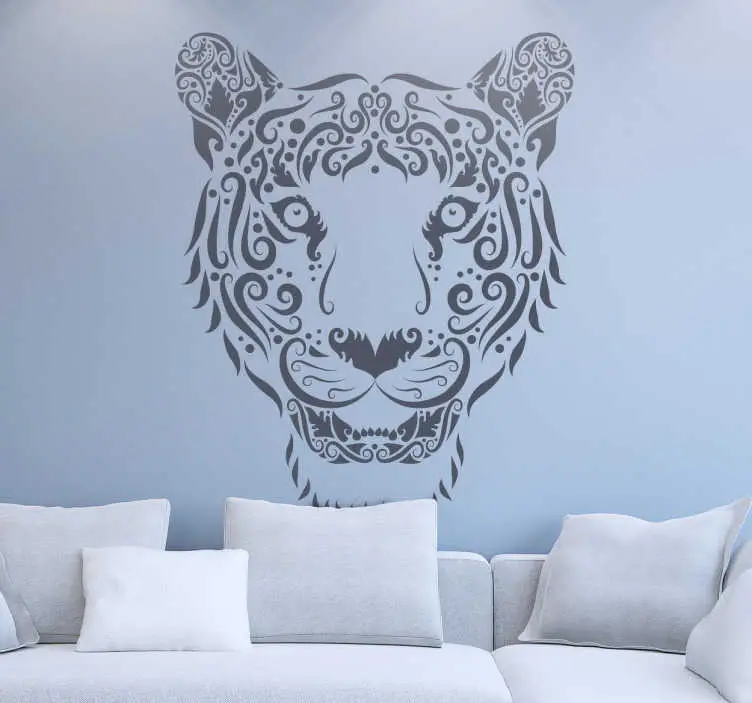 Köp online Abstrakt tiger dekal