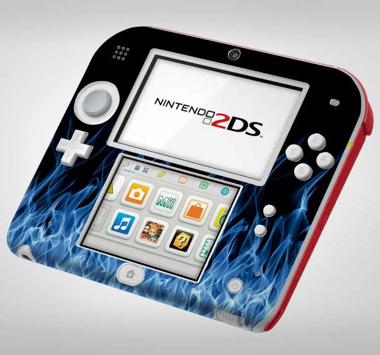 Blue flames nintendo skin Billig