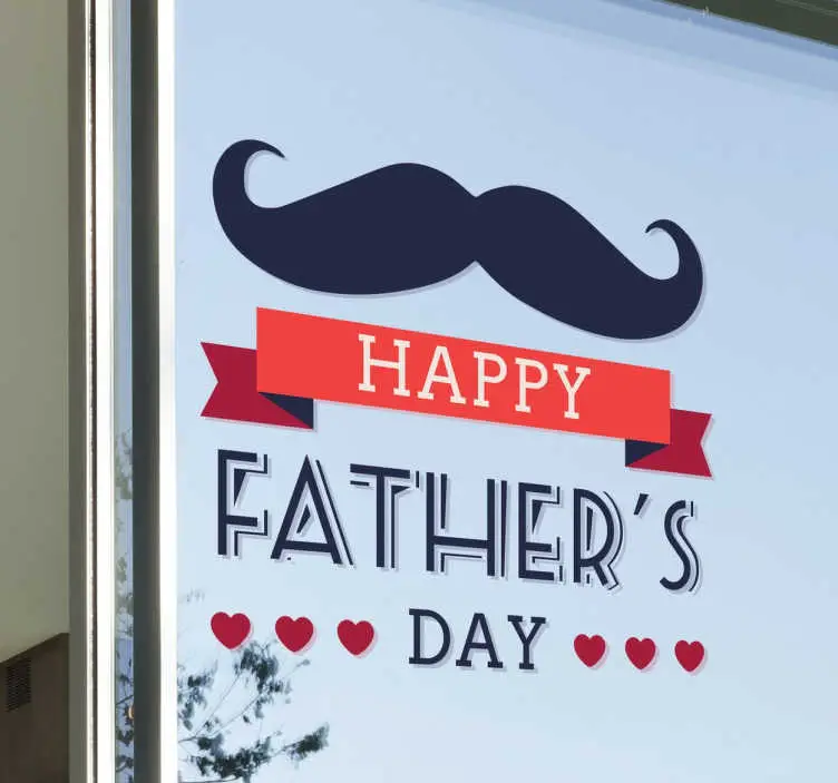 Fars dag mustasch dekal Populär