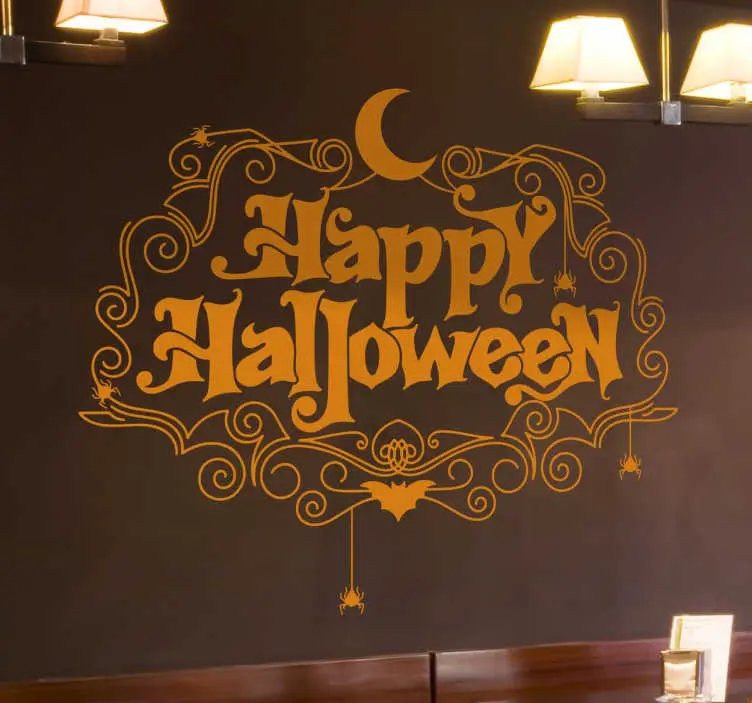 Glad halloween väggdekal Begränsat antal
