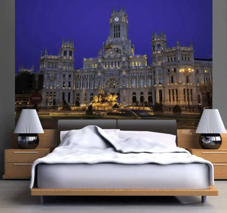 Plaza de cibeles fototapet Fri frakt
