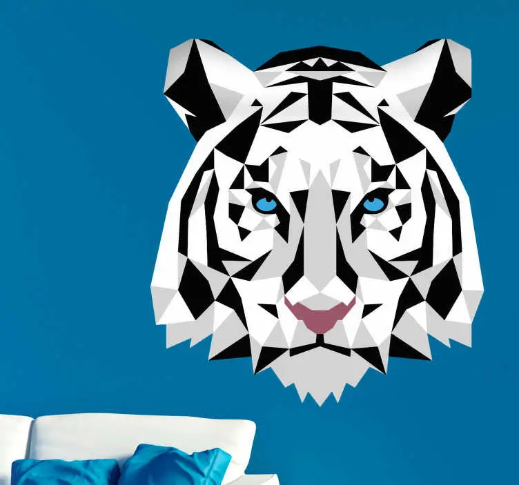 Begränsat antal Geometrisk tiger väggdekoration