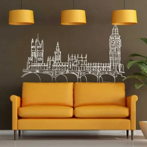 Westminster skyline vägg klistermärke Beställ nu