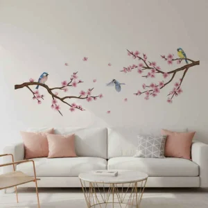 Wallsticker persikoblomskvist Populär