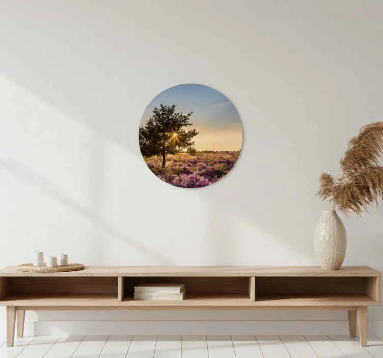 Endast denna vecka Wallsticker gyllene solnedgång landskap