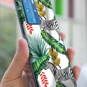 Zebra tropisk design Huawei klistermärke Trygg betalning