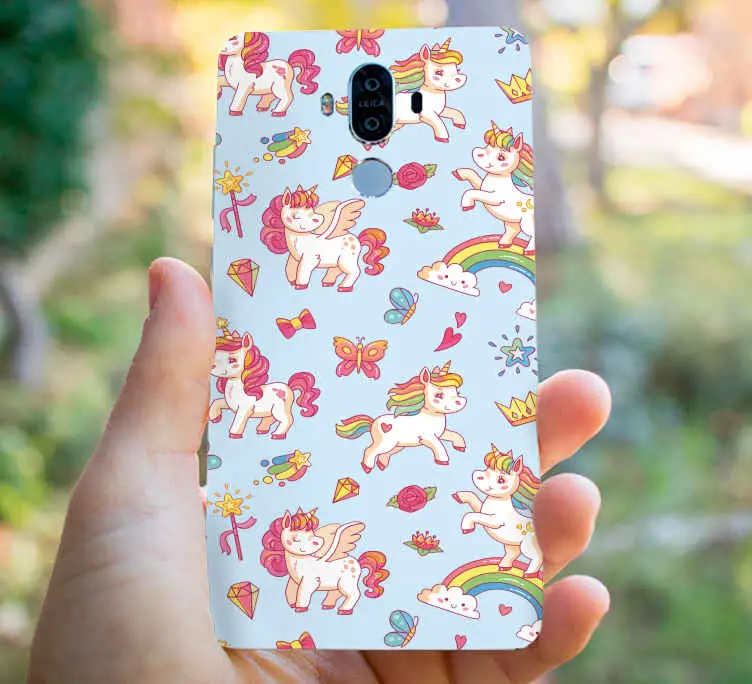Söta mönster av baby enhörningar huawei dekal Fynd