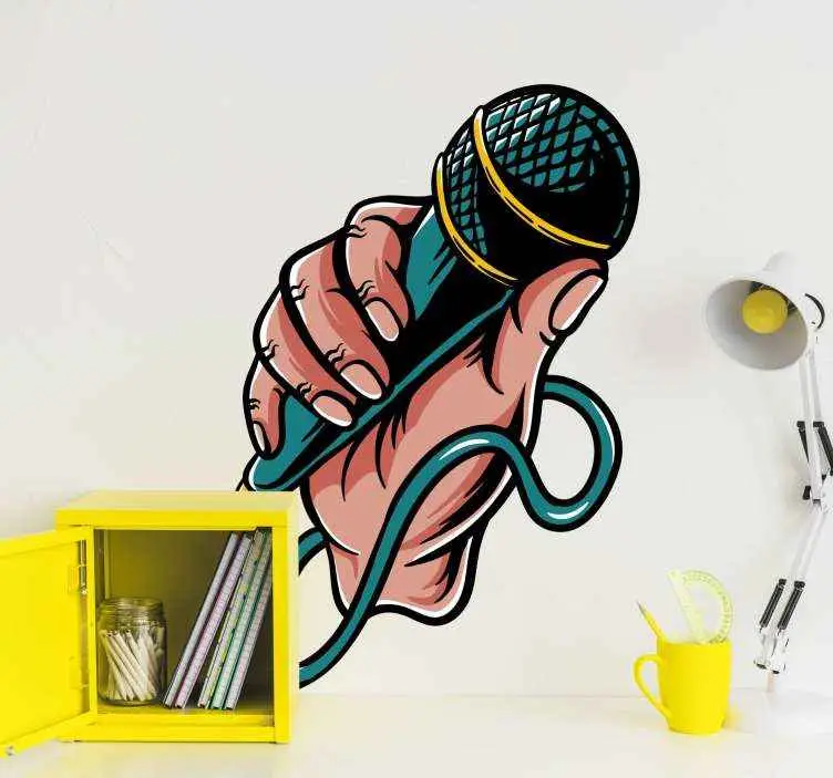Köp nu Konst att sjunga popmusik dekal