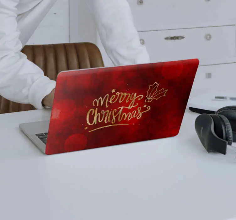 Extra rabatt God jul i väggdekor för röd jul