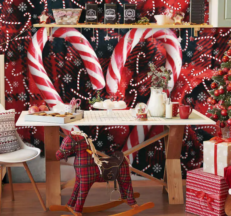 Köp online Godis julfototapet