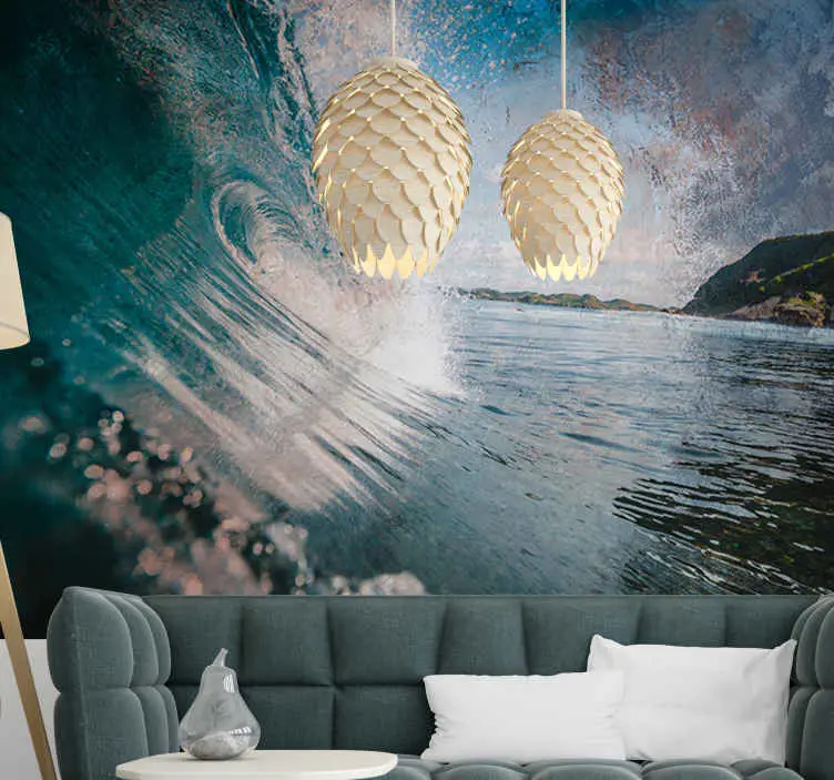 Köp online Energisk havsvåg Fototapeter Hav