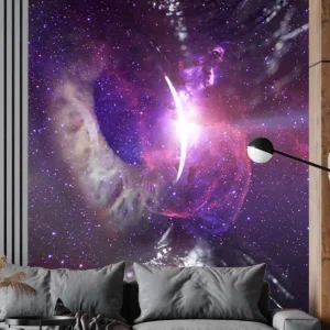 Abstrakt lila ögon utrymme fototapeta tapet Köp nu