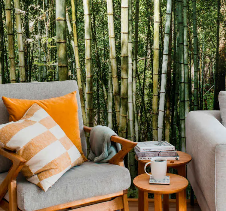 Snabb leverans Fototapeter bambu bambu grove landskap