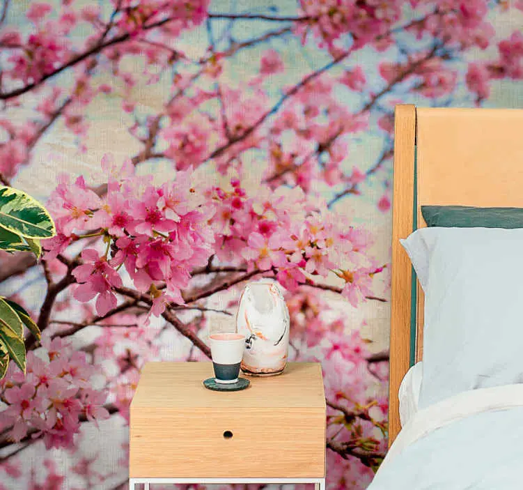 Nyhet Fototapeter blommor sakura grenar