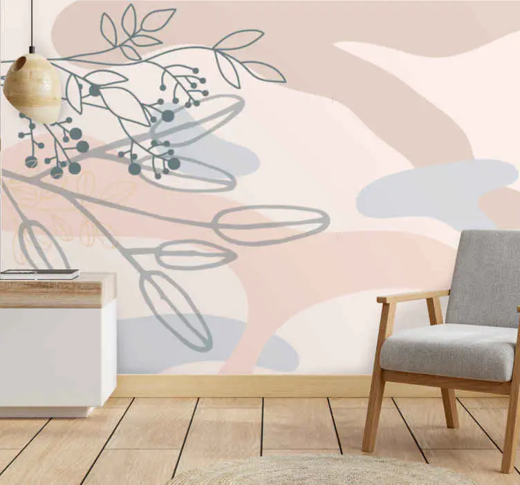 Fototapeter Övriga texturer och mönster abstrakta blommor Premium