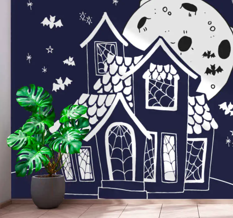 Beställ idag Fototapeter halloween spökligt spökhus