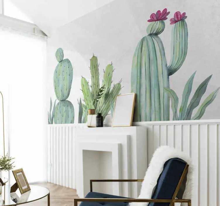 Populärt val Fototapeter natur kaktus blomdesign