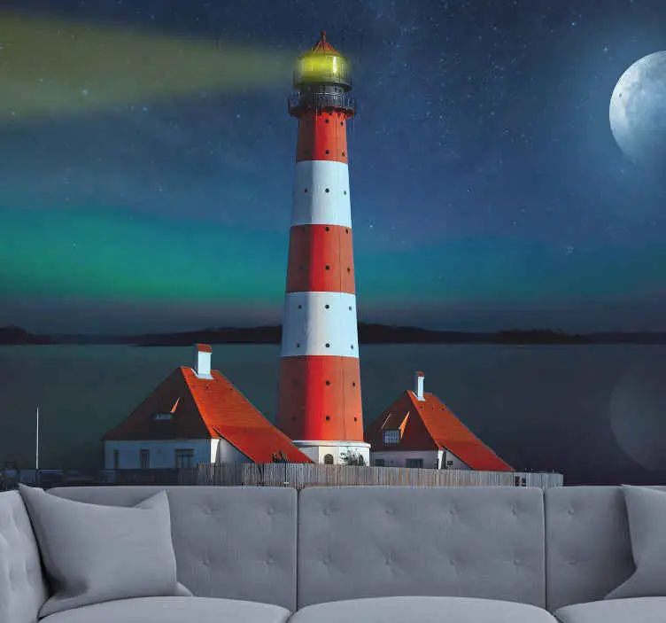 Fyr nattvy Fototapeter Landskap Kampanj