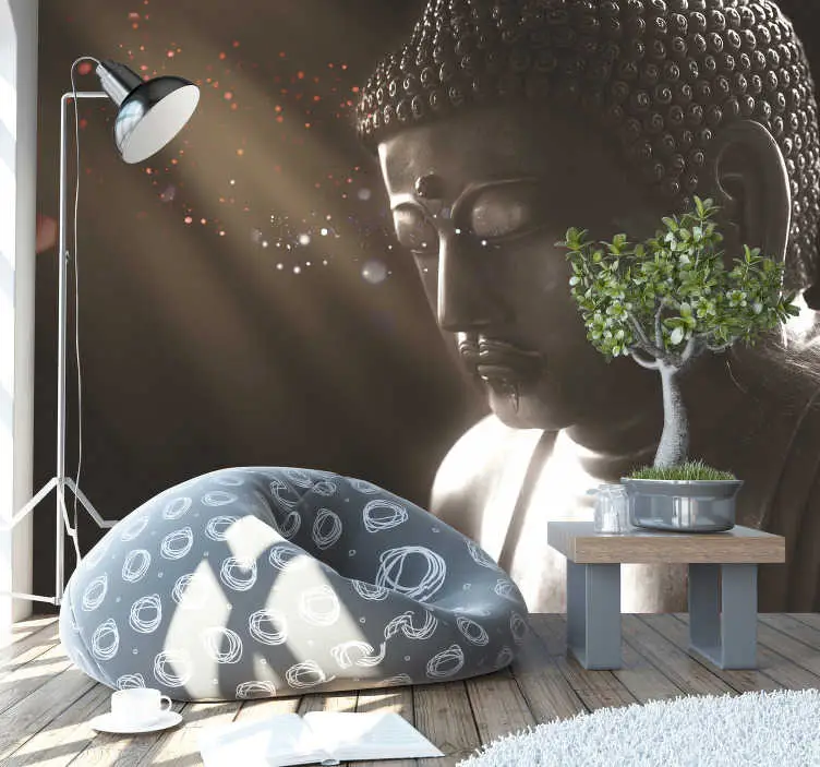 Mediterar buddha buddha fototapet Köp nu