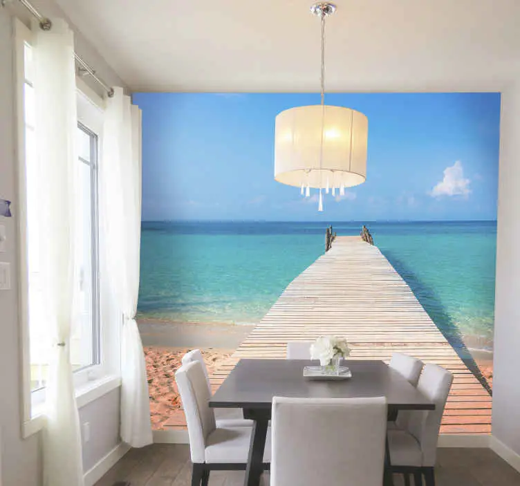 På stranden havet fototapet Begränsat antal