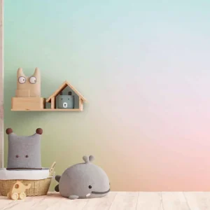 "kawaii" stil pastell regnbåge abstrakt fototapeta Rea