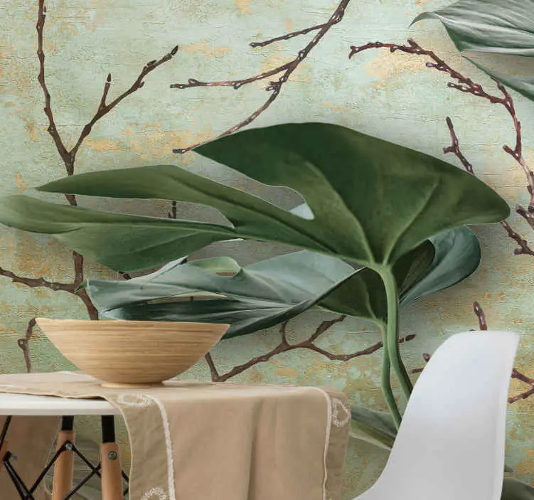 Monstera planterar naturväggmålningar Trygg betalning