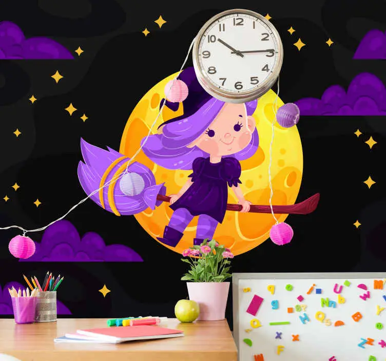 Natt häxa halloween foto fototapet Säker betalning
