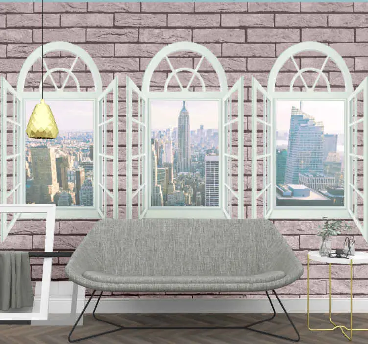Endast denna vecka Fototapeter new york stadssilhuett utsikt