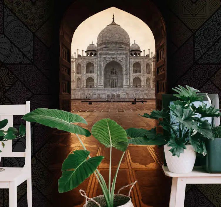 Outlet Fototapeter städer och länder taj mahal utsikt